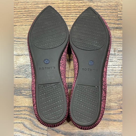 ROTHY’S Fig Python Point flats - Picture 8 of 9